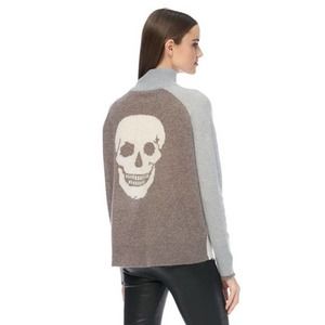 NWT Skull Cashmere Oden Chalk Mockneck Sweater